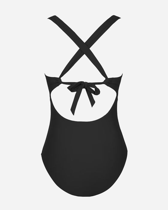 Ensfarget buksesele i ett stykke badedrakt