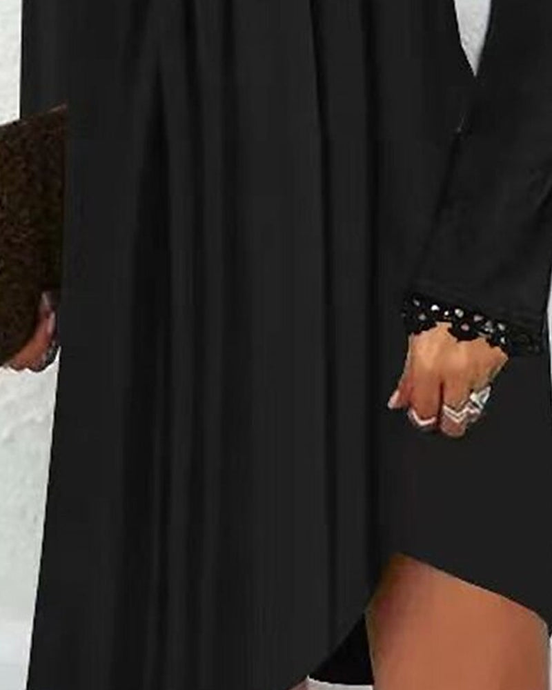 Plissert midikjole med knapper