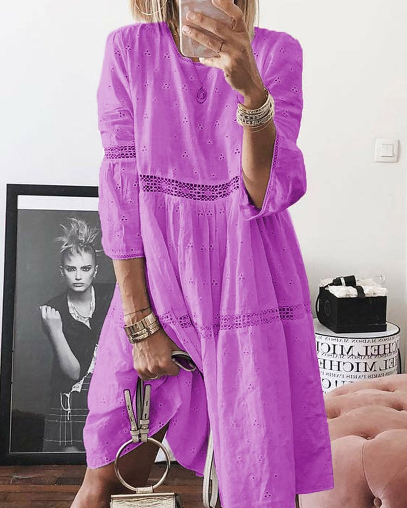 Ensfarget patchworkkjole