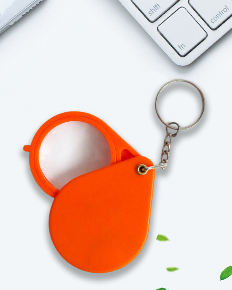 Sammenleggbar nøkkelring forstørrelsesglass