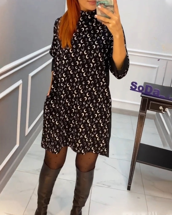 Uformell sommerfugl trykket kjole