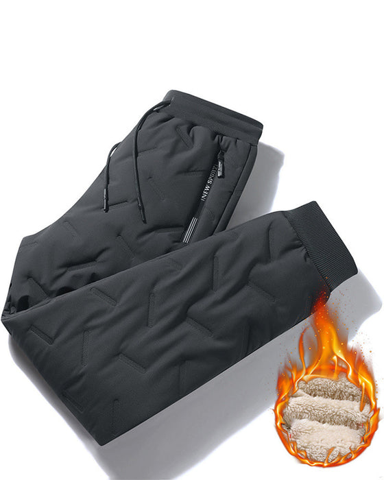 Fleecetykkede uformelle varme joggebukser