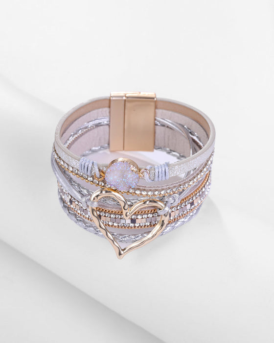 Heart Bohemian armbånd