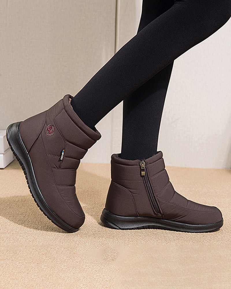 Flate korte snøstøvler