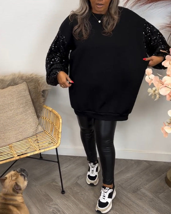 Gensere med solide farger og skjøting