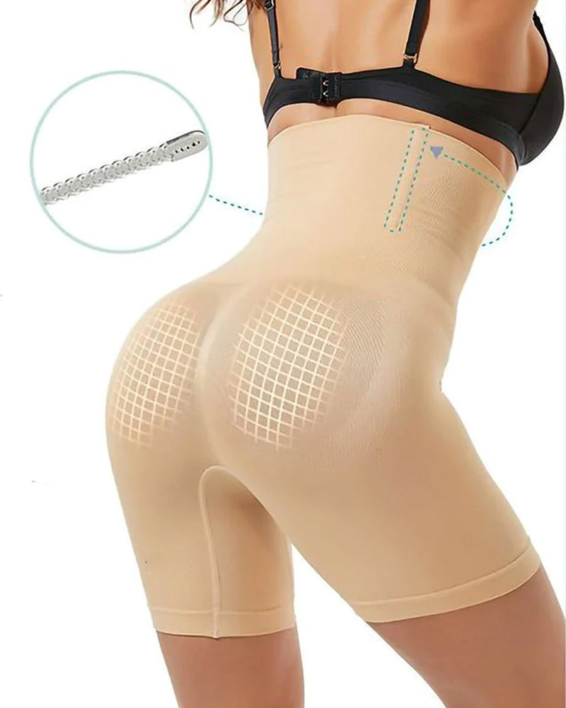 Mage-forming shorts med høyt liv