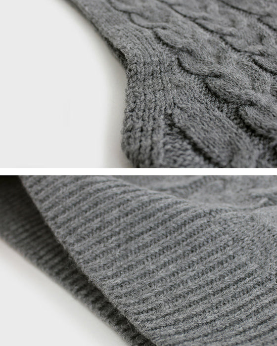 Ermeløs genservest med v-hals