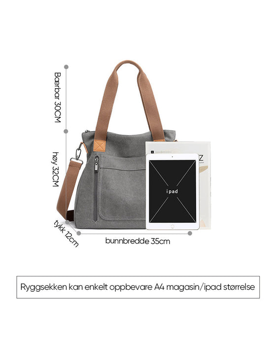 Crossbody-veske med stor