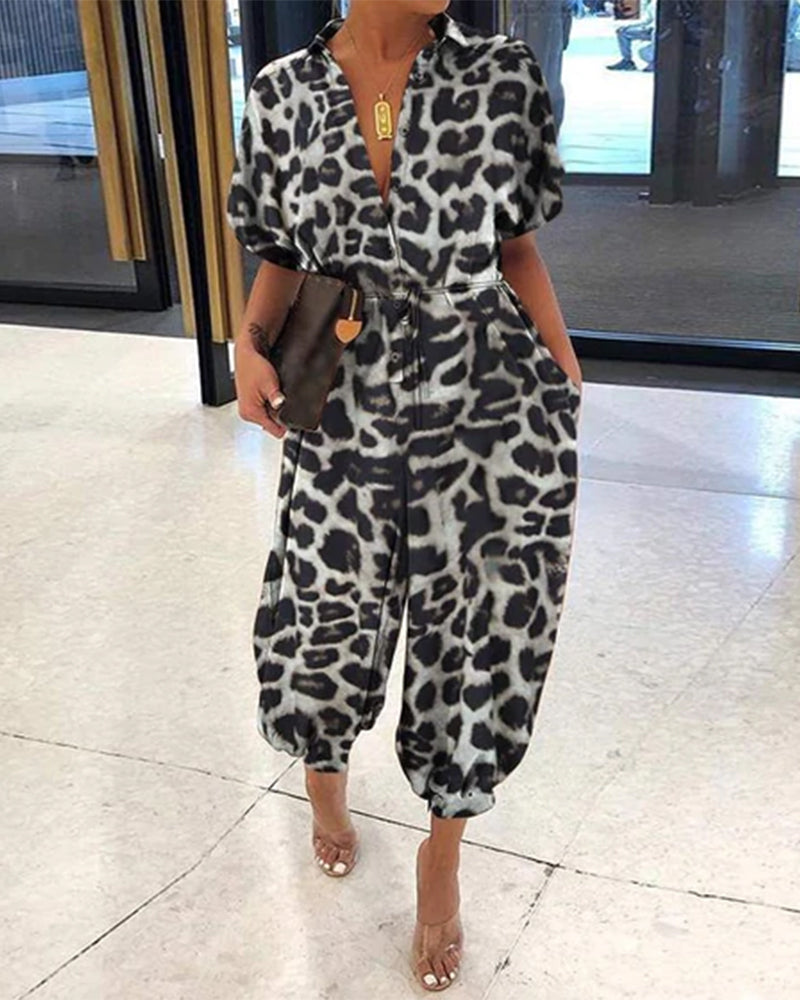 Vintage flerfarget jumpsuit