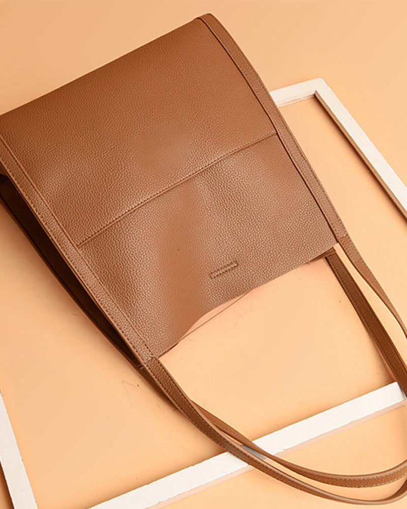 Ensfarget, enkel skulderveske