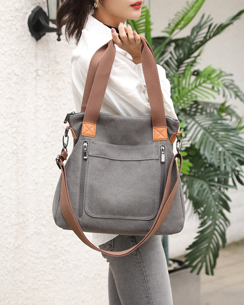 Crossbody-veske med stor