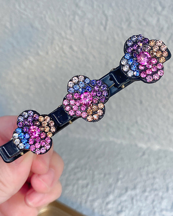 Hårklemme med tre blomster