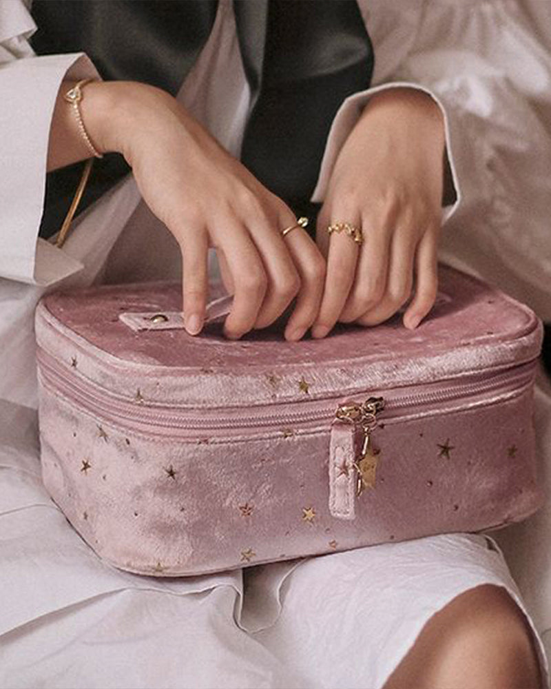 Kosmetikkveske i fløyel