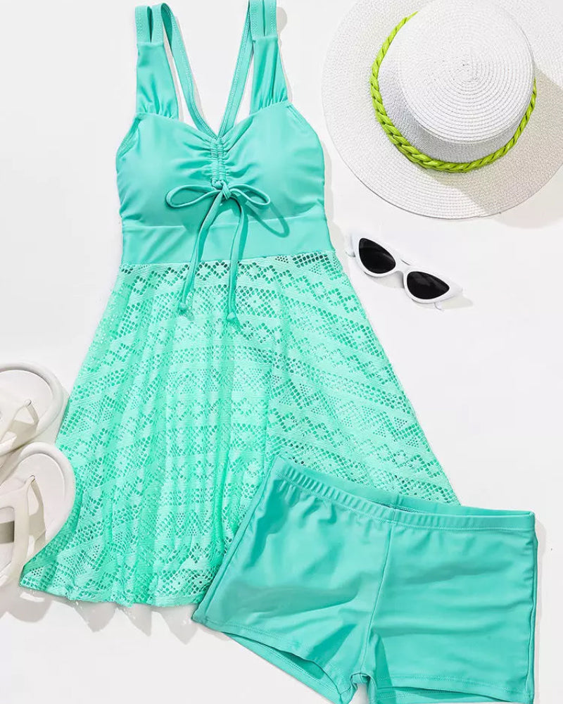 Ensfarget blonde tankini