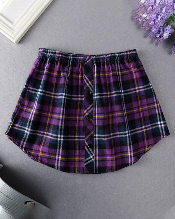 Falsk Nedre Skjortedel med høy Midje for Kvinner