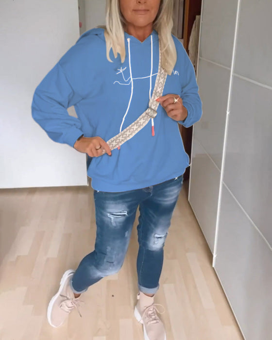 Løse hettegensere med ankertrykk