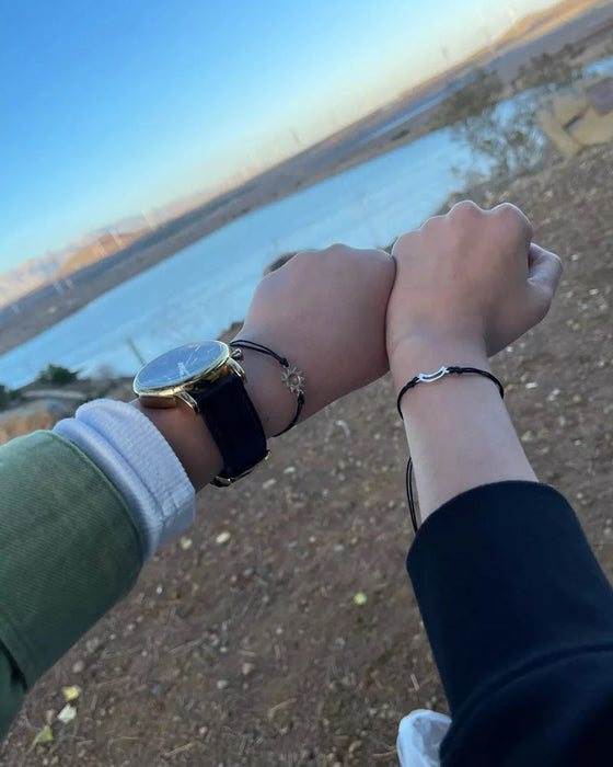 Sol og måne armbånd til elskere