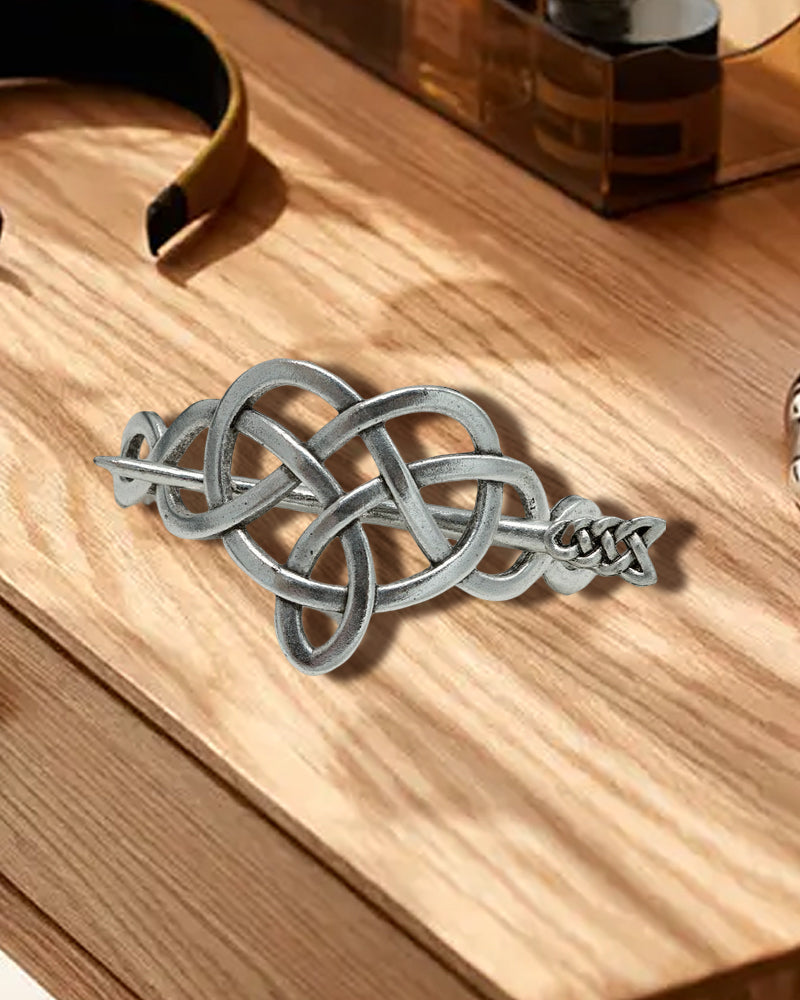 Årgang Sølv vikingmønster keltisk hårnål etniske smykker