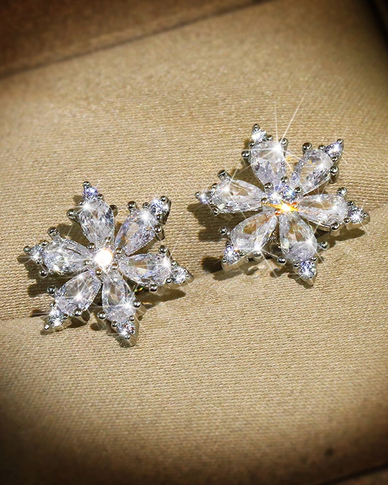 Snøfnuggblomst zirkon øredobber