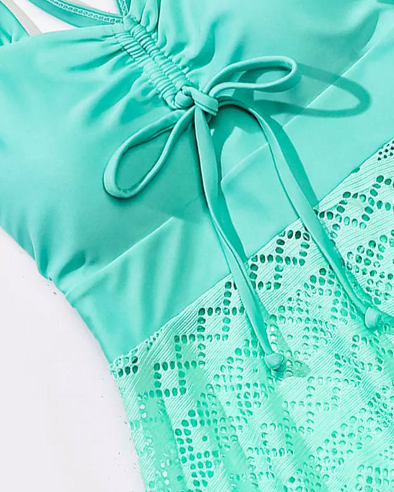 Ensfarget blonde tankini