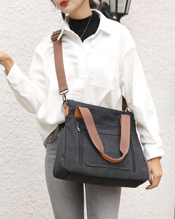 Crossbody-veske med stor