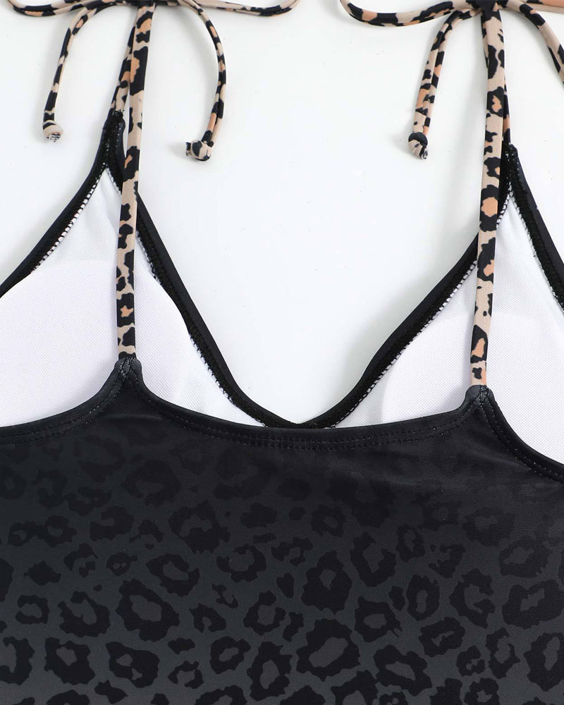 Badedrakt strandskjørtsett i ett stykke