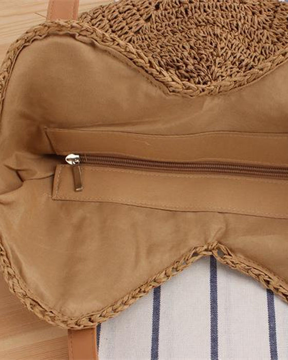 Crossbody stråveske for kvinner