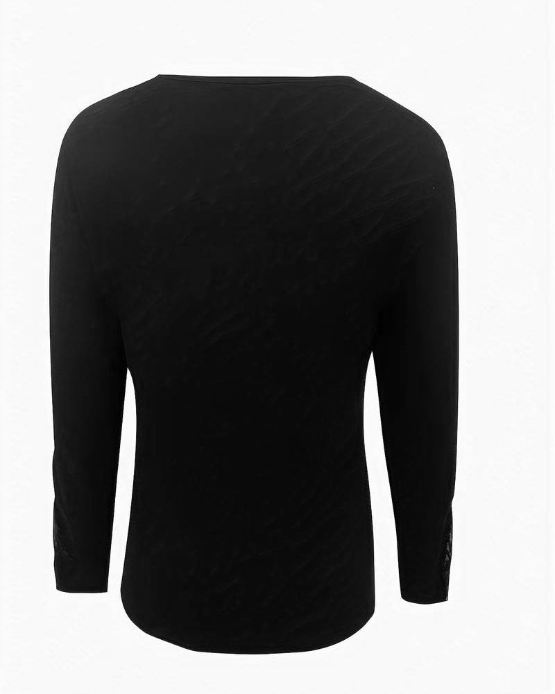 Topp med V-hals og blonder