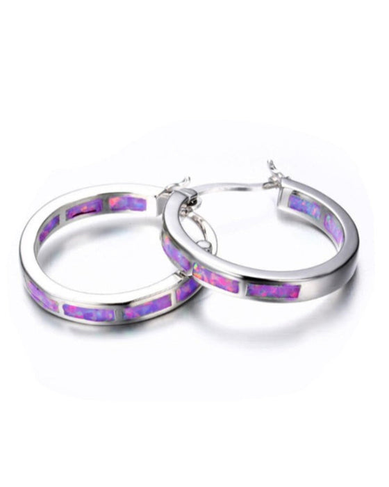 Fargerike runde øredobber