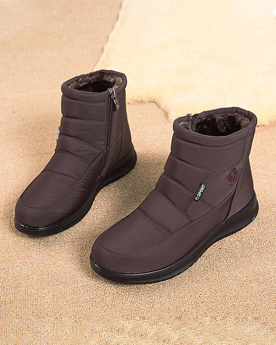 Flate korte snøstøvler