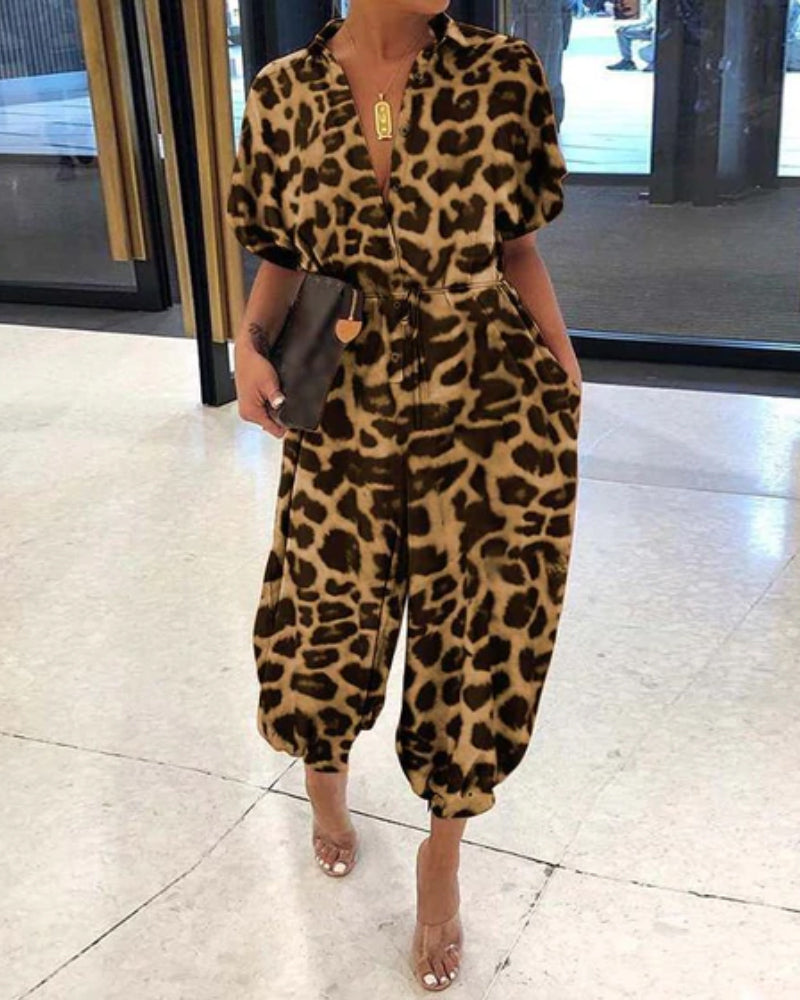 Vintage flerfarget jumpsuit