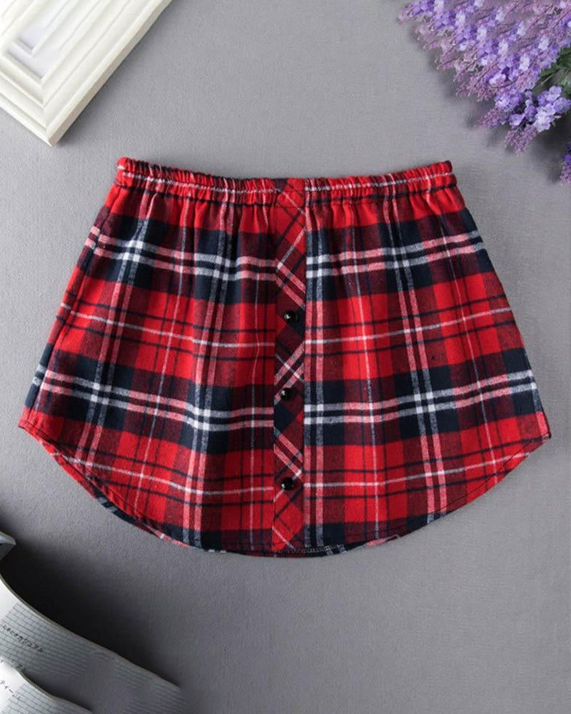 Falsk Nedre Skjortedel med høy Midje for Kvinner