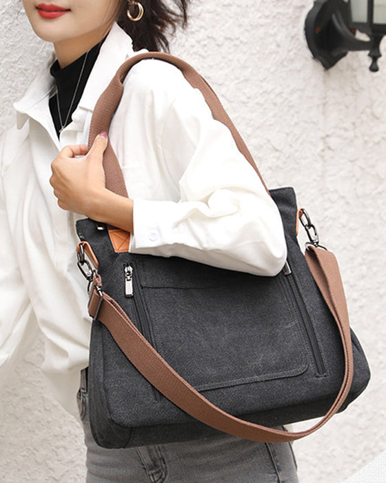 Crossbody-veske med stor