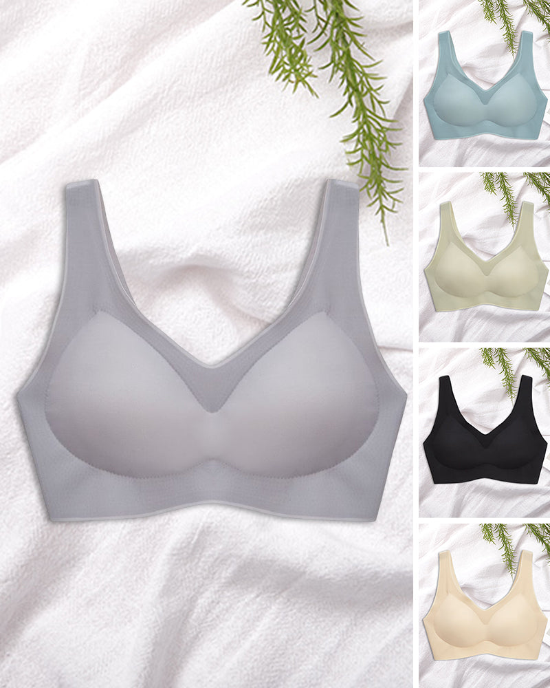 Sømløs pustende push up bh