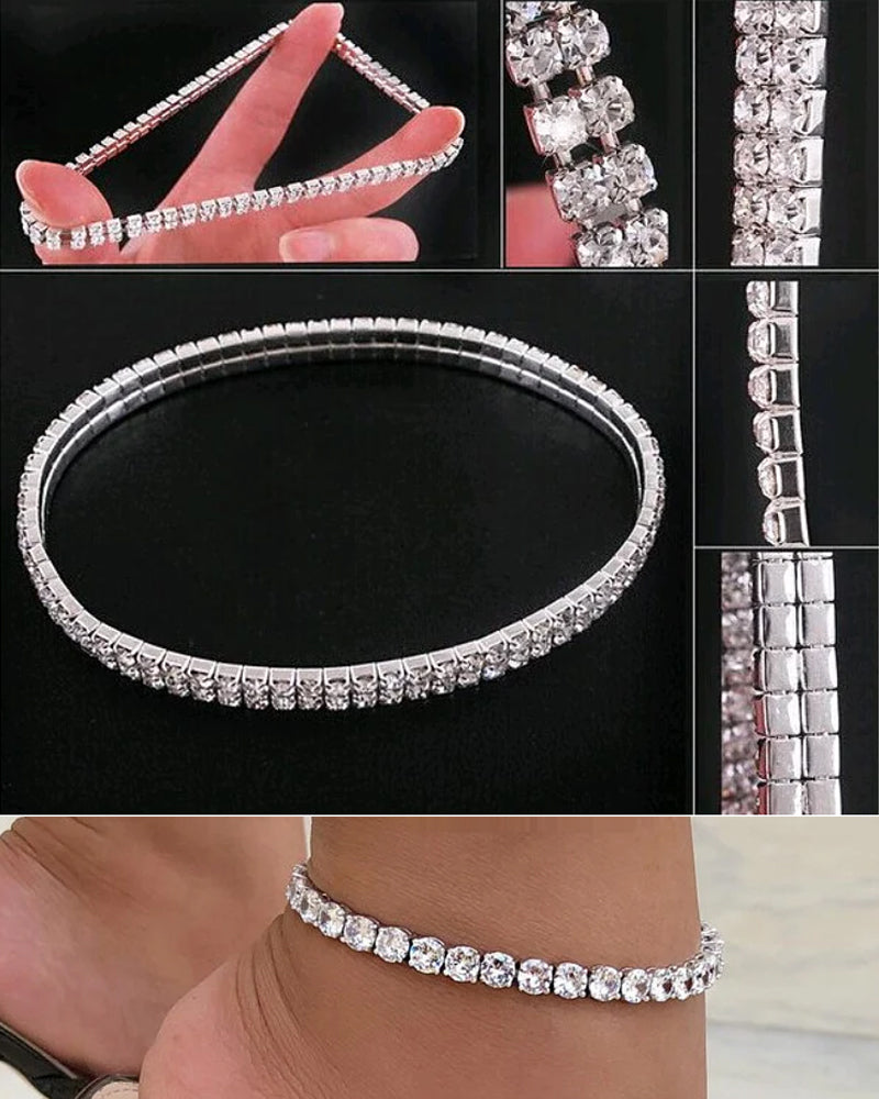 Fotlenke med flerlags i stretchkrystall