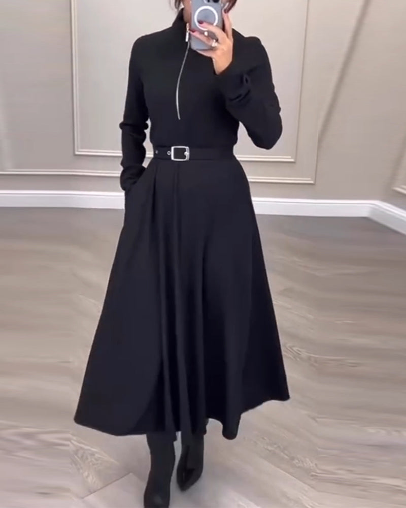 Kragekjole med glidelås