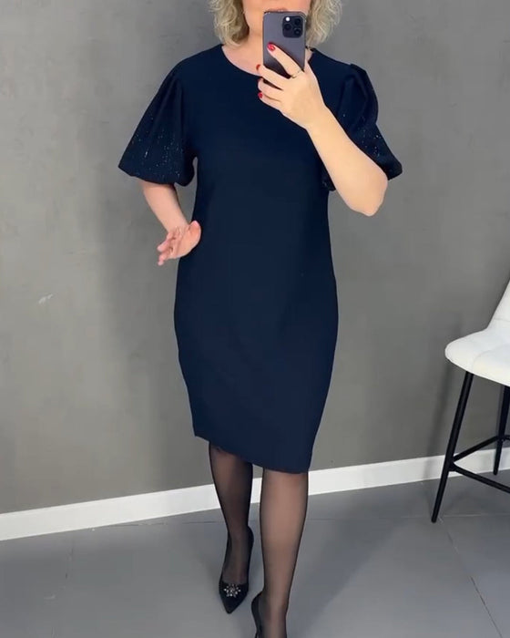 Puff kortermet elegant kjole