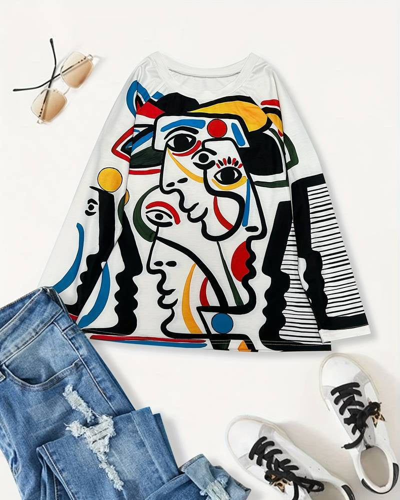 Abstrakt topp med trykk