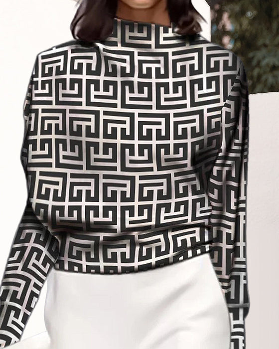 Trykt stativ krage topp