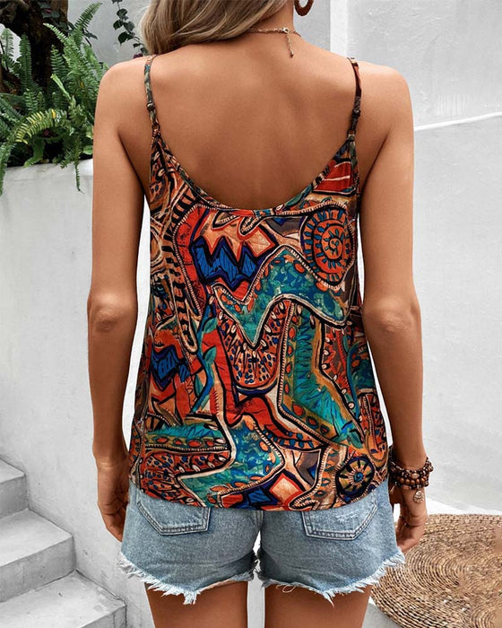 Camisole med retrotrykk