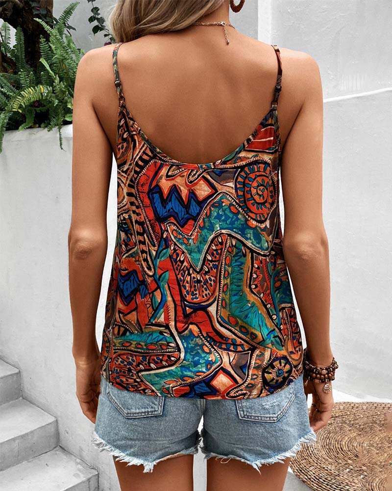 Camisole med retrotrykk