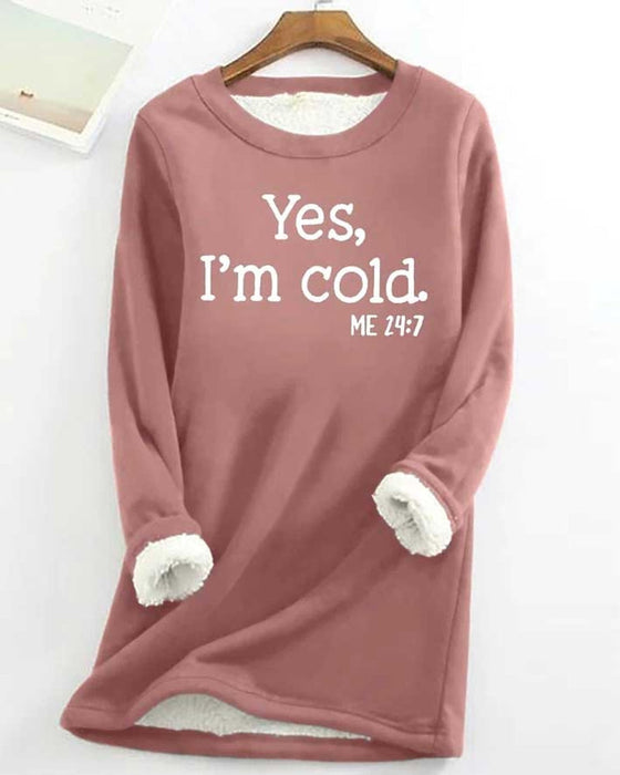 Sweatshirt med engelsk trykt genser