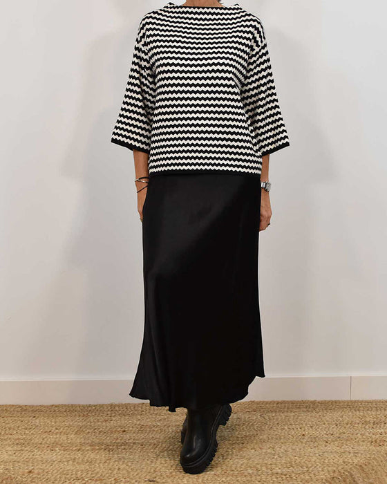 Topp med bølgestriper