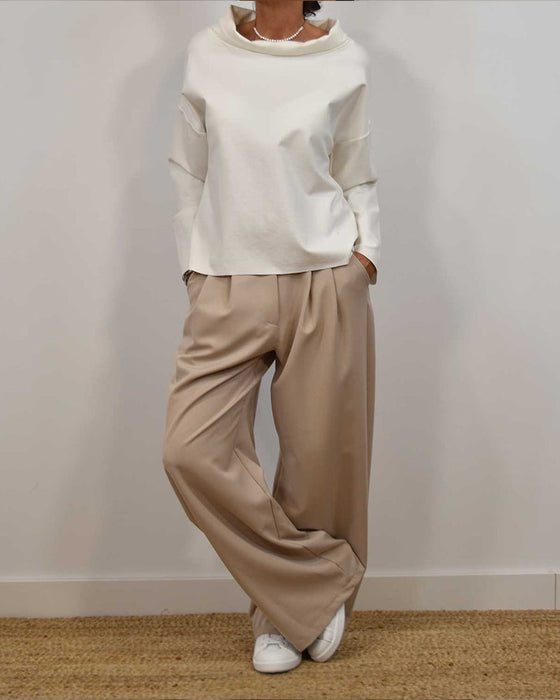 Langermet enkel casual topp