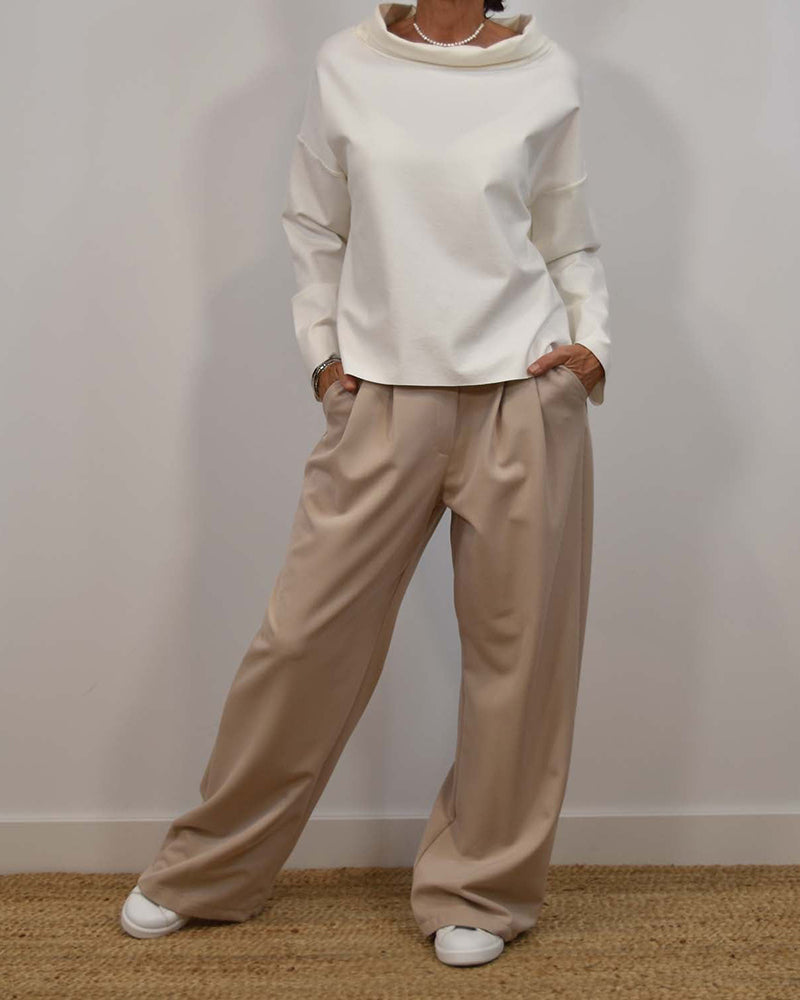 Langermet enkel casual topp