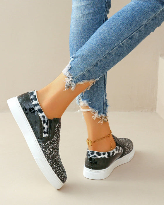 farge blokkleiligheter med paljetter