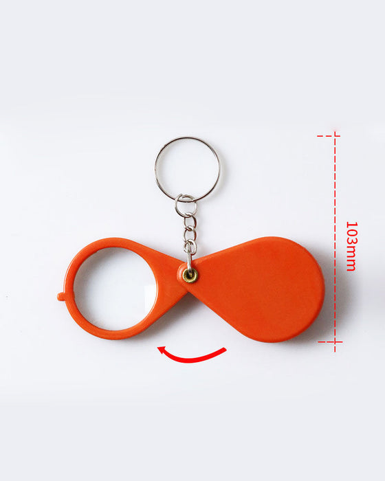 Sammenleggbar nøkkelring forstørrelsesglass