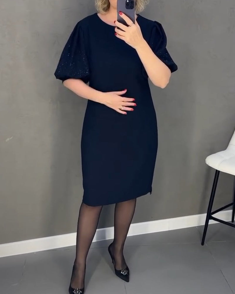 Puff kortermet elegant kjole