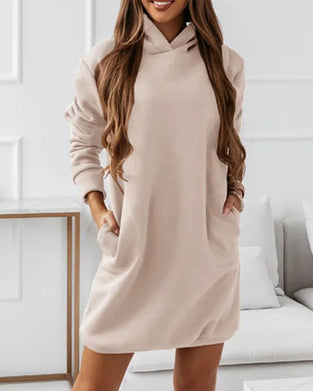 Ensfarget lang hettegenser